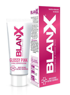 Зубна паста Blanx Pro "GLOSSY PINK" з ензимами, 25 мл