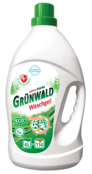 Гель для прання кольорових та білих речей, Grünwald, 4л (80 прань)