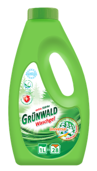Гель для прання кольорових та білих речей Grünwald, 1 л (28 стирок) Гель для прання кольорових та білих речей Grünwald, 1 л (28 стирок)