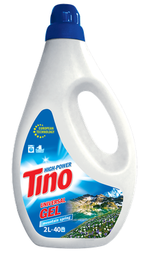Гель для прання  кольорових та білих речей Tino, 2л (40 прань)