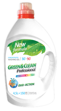 Гель для стирки белой и цветной одежды Green&Clean Professional, 4,5 л (150 стирок)
