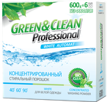 Пральний порошок безфосфатний Green&Clean Professional для білого одягу, 600 г (6 прань)