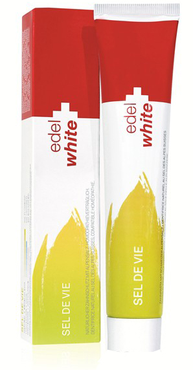 Травяная зубная паста EDEL+WHITE с солью Швейцарских Альп, 75 мл