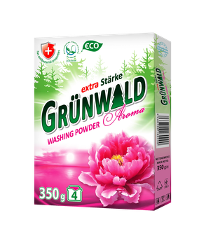 Стиральный порошок универсальный с ополаскивателем GRÜNWALD AROMA, 350 г 