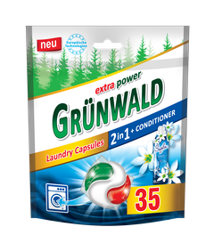 Капсули для прання з ополіскувачем 2в1 Grunwald, 35 шт