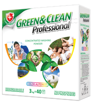 Пральний порошок для кольорового одягу Green&Clean Professional, 3 кг (40 прань)