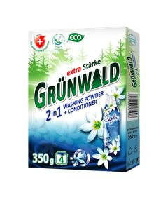 Пральний порошок універсальний з ополіскувачем 2в1 GRÜNWALD, 350 г 