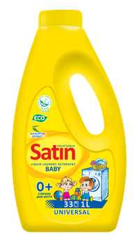 Гель для стирки детской одежды Satin Natural Balance, 1 л (33 стирок)