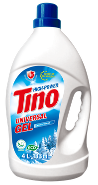 Гель для прання кольорових та білих речей Tino High-Power, 4 л (133 прання)