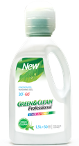 Гель Green&Clean Professional для прання кольорової білизни, 1,5л (50 прань)
