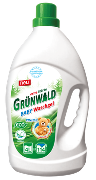 Дитячий гель для прання Grünwald, 4 л (114 прань)