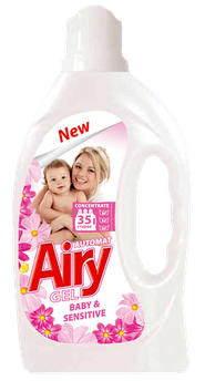 Концентрований гель Airy для прання дитячого одягу, 1л (35 прань)