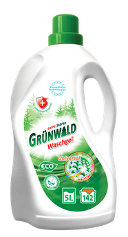 Гель для прання кольорових та білих речей, Grünwald, 5л (100 прань)