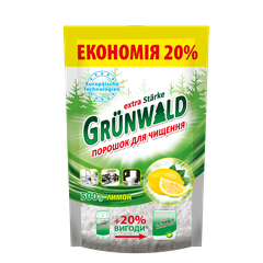 Порошок для чистки Grunwald c ароматом лимона, 500 г (дойпак)