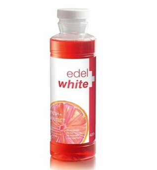 Ополіскувач ротової порожнини EDEL+WHITE свіжість + захист зі смаком грейпфрута і лайма, 400 ми