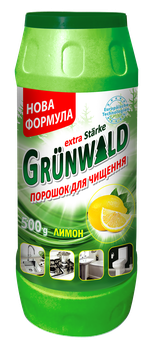 Порошок для чищення Grunwald з ароматом лимона, 500 г Порошок для чищення Grunwald з ароматом лимона, 500 г