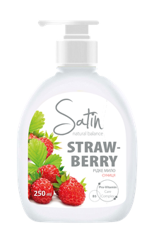 Крем-мыло Satin Natural Balance "Клубника", 250 мл Крем-мыло Satin Natural Balance "Клубника", 250 мл