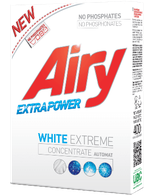 Безфосфатний пральний порошок Airy для білої білизни, 400 г